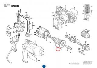 Rotor Bosch GBM 6 RE, 1604010695
