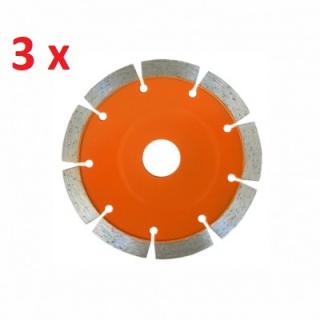 Set 3 discuri de taiere cu diamant pentru Rokamat Piranha, O 115 mm