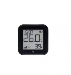 Termostat Shelly HT Gen3 Matte Black, ecran E-ink, WiFi, control aplicatie