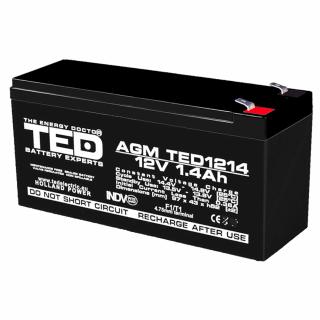 Baterie AGM 12V 1.4Ah TED1214F1