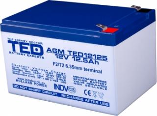 Baterie AGM 12V 12.5Ah TED12125F2