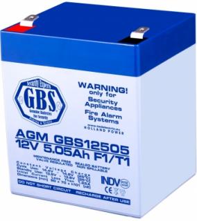 Baterie AGM 12V 5.05Ah GBS12505F1