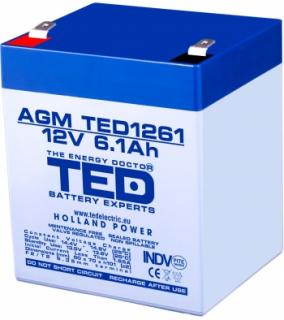 Baterie AGM 12V 6.1Ah TED1261F2