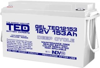 Baterie cu gel 12V 153Ah TED12153M8