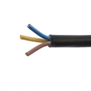 Cablu electric flexibil cu manta cauciuc negru MCCG-I 3x2.5 mmp, cupru (H07RN-F)