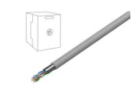 Cablu semnal date internet FTP CAT5 YCOM manta PVC gri