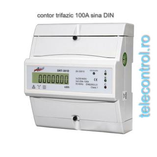 Contor trifazic digital 100A sina DIN 6M 02-552 DIG
