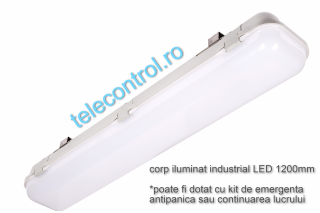 Corp iluminat industrial LED 1200mm, 39W, 3200lm, 4000K, IP65, IK09, 180grade, Intelight 93103