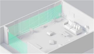 Detector wireless de exterior tip cortina Ajax MotionProtect Curtain
