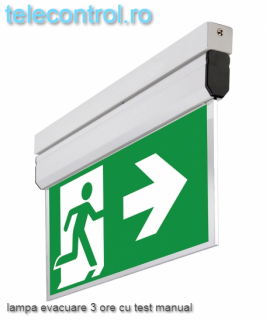 EOL Lampa EXIT evacuare aplicata, IP20, 3h, mentinut, test manual, 3.8W, Intelight 40095