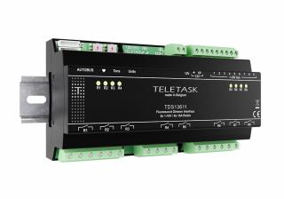 Interfata control dimmer fluorescent 8 x 1-10V (+ 8 x 10A contact), Teletask TDS13611