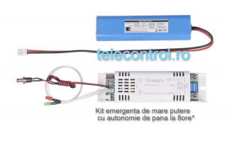 Kit emergenta lampi led 20-80Vdc autonomie 2h, 12W, test automat, Intelight 93303