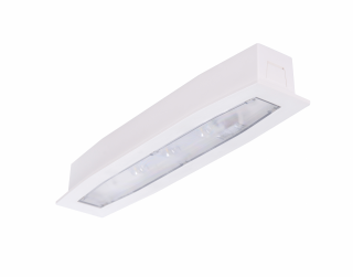 Lampa antipanica, incastrata, 2h, 3W, nepermanent, test automat, IP54, lentile coridor inalt, Intelight 94575