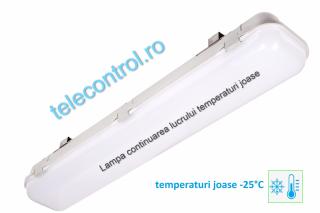 Lampa continuarea lucrului temperaturi joase, 2x120cm, 66W, autonomie 3ore, mentinut, IP65, test manual, Intelight 93182