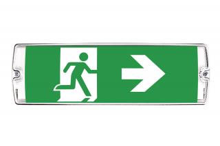 Lampa exit IP65, functionare nementinut, autonomie 3h, cu test manual, 2W, 5000K, Intelight 91714
