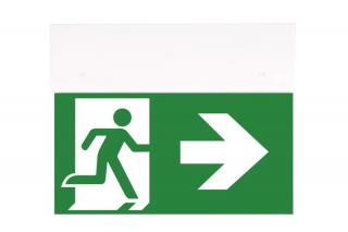 Lampa iluminat evacuare directional, alba, aparenta, 2 ore, 2.5W, mentinut, test manual, IP20,  Intelight 90283