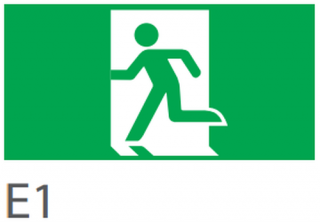 Pictograma evacuare EXIT E1, 30m, Intelight 98006