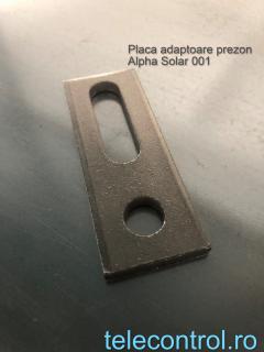 Placa adaptoare pentru prezon, inox, Alpha Solar 001