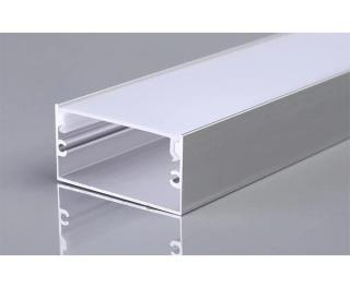 Profil aluminiu banda led 2m, 40x20mm, argintiu, Optonica 5121