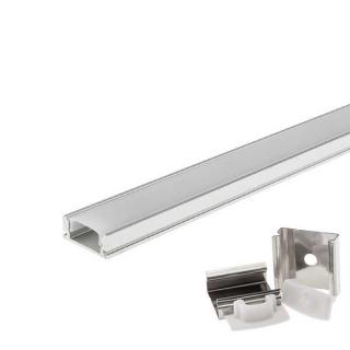 Profil aluminiu pentru benzi led 6mm, tip U, 2 metri, Optonica 5191