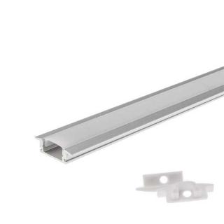 Profil aluminiu pentru benzi led 6mm, tip U cu margini, 2metri, Optonica 5192