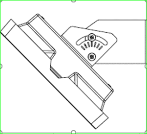 Suport fixare tavan perete reglabil de la 0-90 grade,  pentru lampa urgenta VELLA sau Orion Intelight 93605