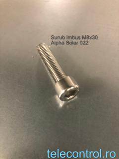 Surub imbus M8x30, zinc, Alpha Solar 022