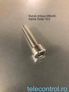 Surub imbus M8x40, zinc, Alpha Solar 023