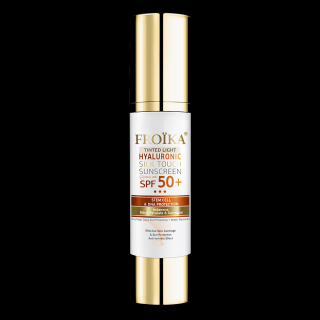 Crema colorata light cu SPF 50 Froika pentru ten sensibil cu acid hialuronic