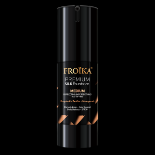Fond de ten cu SPF 30 Premium Silk Medium Froika pentru un ten uniform