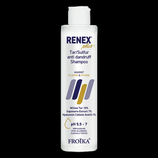 sampon cu sulf, gudron 10% si colagen pentru matreata grasa si par fragil  ,   Froika Renex Plus