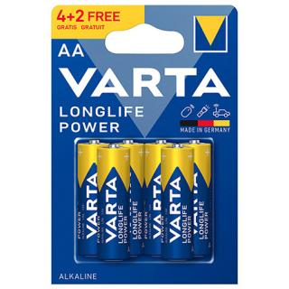 BATERIE ALCALINA LONGLIFE POWER LR6 4+2 VARTA