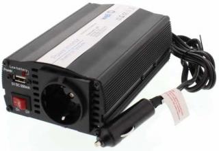 Invertor de tensiune 12V -  220V, USB, 150W, Well