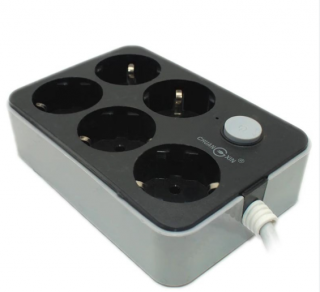 Prelungitor cu 5 prize cu buton oprire cx-e205 power socket