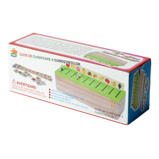 Cutie de clasificare a cunostintelor, din lemn, 3 ani+