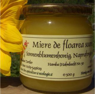 Miere de floarea soarelui ecologica 500g
