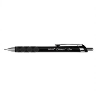 Set de 12 Creioane Mecanice DACO Eminent, Mina de 0.5 mm, Corp din Plastic, Negru