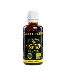 Tinctura de Propolis Ecologic cu Alcool cu picurator ,   50 ml