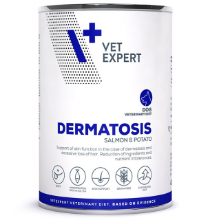 4T- Dieta hrana umeda Dermatosis dog Somon  Cartof, 400 g