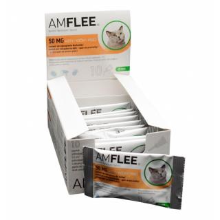 AMFLEE 50 mg solutie spot-on pentru pisici  1 pipeta (0,50 ml)