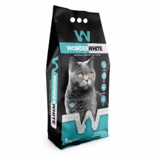 Asternut bentonita pentru pisici Wonder White, 5kg, aroma Sapun de marsilia