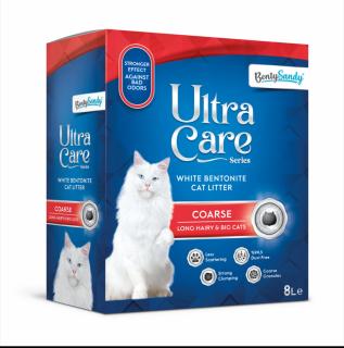 Asternut Igienic Ultra Care Coarse Pisici Par lung si Pisici Mari 8 l