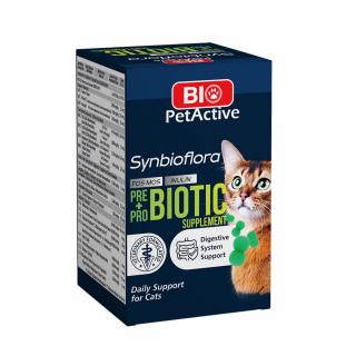 Bio PetActive Synbioflora PreProbiotics pentru Pisici - 60 tablete