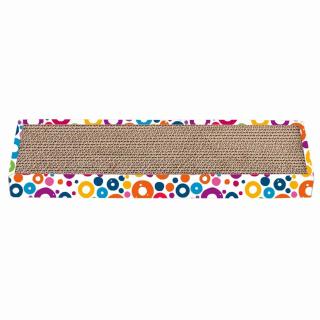 Carton de zgariat pentru pisici, model tabla, 45.72A 12.7A 4.45 cm, Multicolor