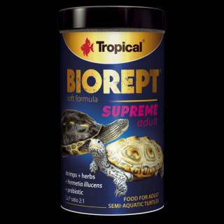 Dieta speciala cu adaos de probiotice pentru testoasele adulte acvatice si semiterestre, Tropical, BIOREPT SUPREME ADULT,TERRARIUM, 28G