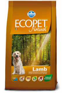 Ecopet Natural Caine Adult Miel si Orez - 12 kg