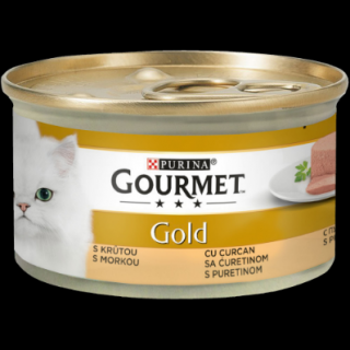 GOURMET GOLD MOUSSE CU CURCAN,Hrana Umeda Pisici, 85g