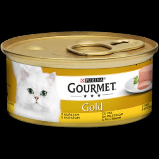 Gourmet GOLD Mousse cu Pui, hrana umeda pentru pisici, 85g