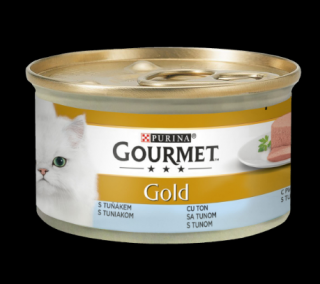 GOURMET GOLD MOUSSE CU TON,Hrana Umeda Pisici, 85g