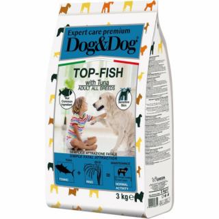 Hrana uscata pentru caini cu Ton DogDog Expert Premium Ingrijire Peste-Top  3 kg